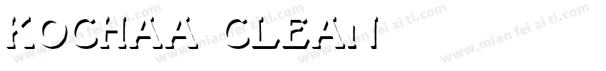 Kochaa Clean字体转换